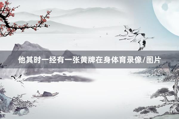 他其时一经有一张黄牌在身体育录像/图片