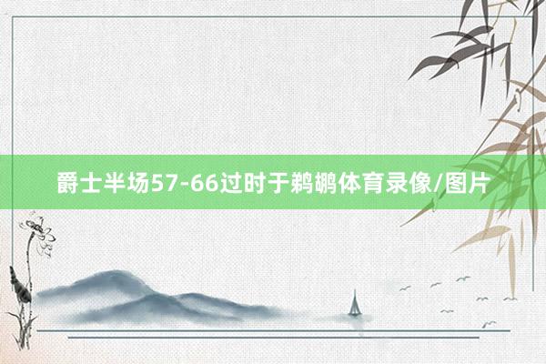 爵士半场57-66过时于鹈鹕体育录像/图片